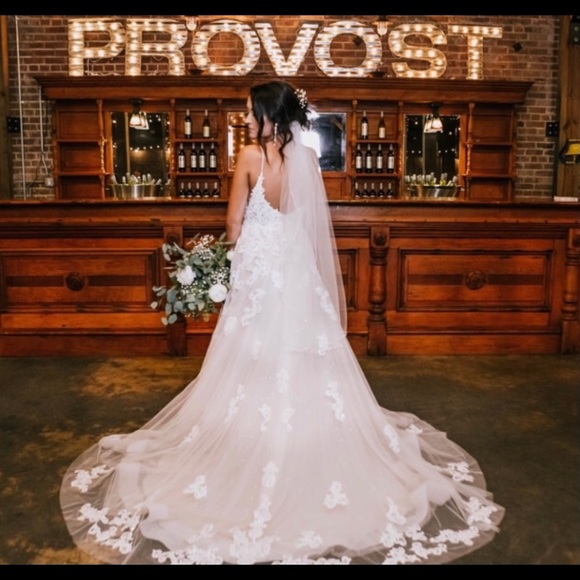 Essence of Australia wedding dress and veil - Picture 3 of 5